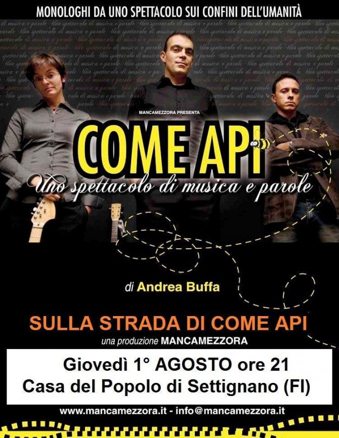 “Sulla strada di Come Api” - cinemAnemico